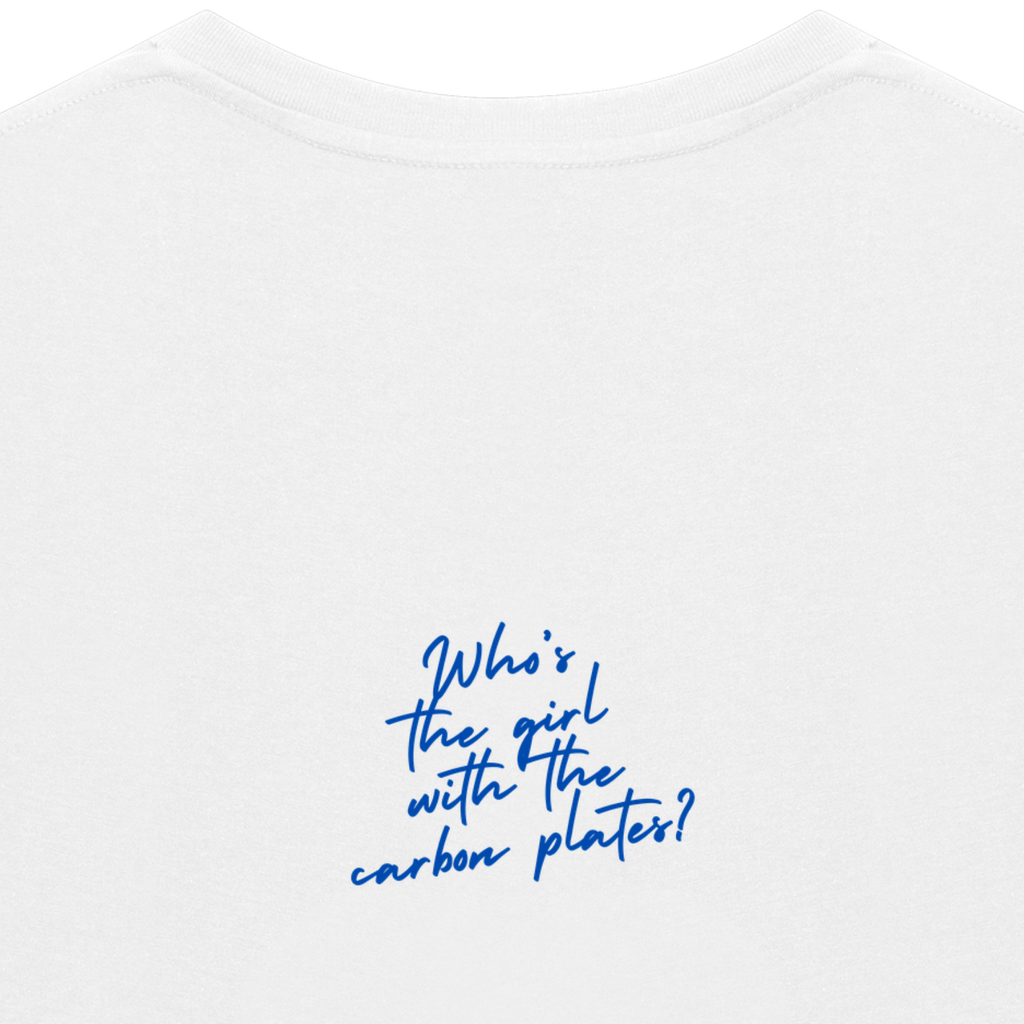 WHO'S THE GIRL WITH THE CARBON PLATES? Tee
