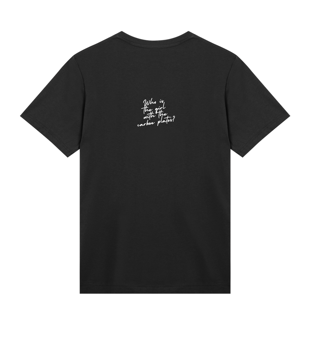 WHO'S THE GIRL WITH THE CARBON PLATES? Tee