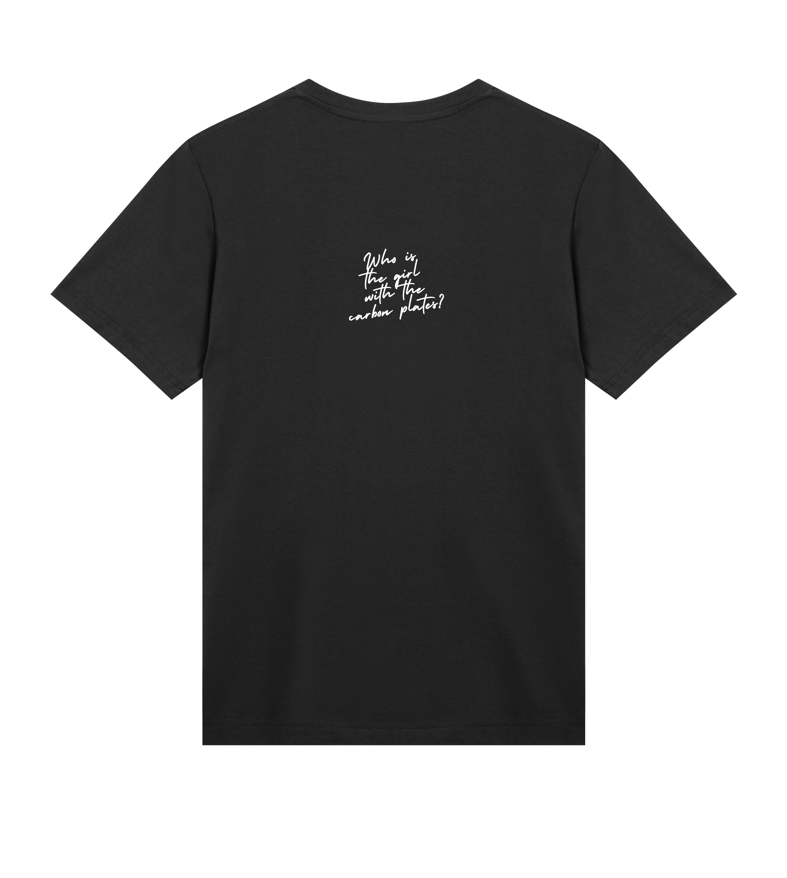 WHO'S THE GIRL WITH THE CARBON PLATES? Tee