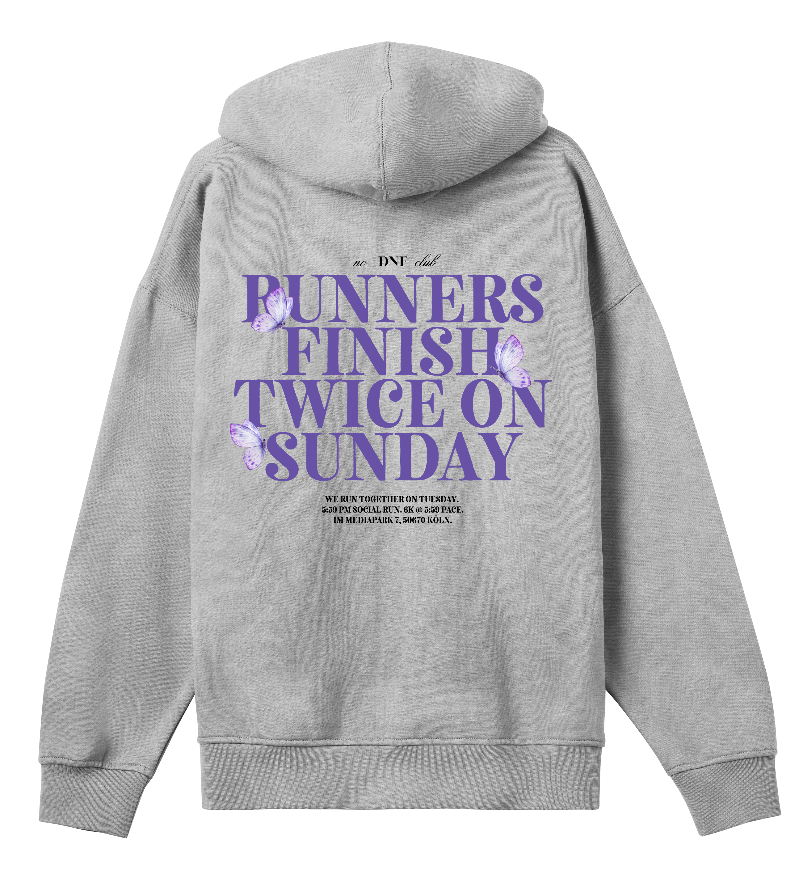 RUNNERS FINISH TWICE ON SUNDAYS Hoodie