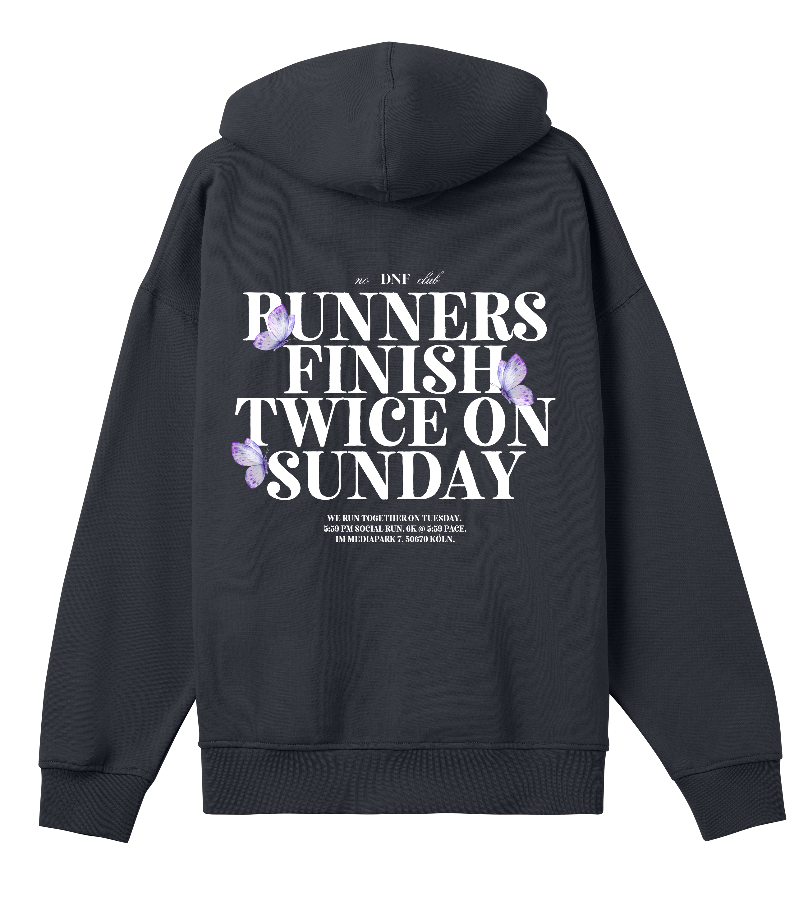 RUNNERS FINISH TWICE ON SUNDAYS Hoodie