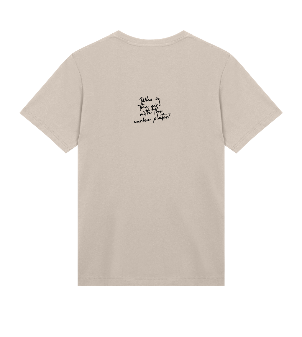 WHO'S THE GIRL WITH THE CARBON PLATES? Tee